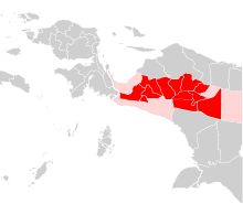 Map of Western New Guinea