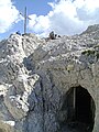 Gipfelstollen mit Gipfelkreuz