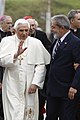 Paus Benedictus XVI met president Luiz Inácio Lula da Silva tijdens diens bezoek aan Brazilië in mei 2007.