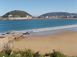 Placha d'a Concha en Sant Sabastián