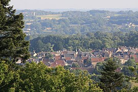 The village from the Chabannes Wood