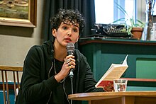 Fatima Daas at the 2022 LiteratureXchange Festival in Aarhus, Denmark