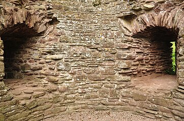 Interior of west tower;