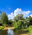 Kirkkojoki Siuntion kirkonkylän kohdalla.