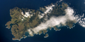 Vue satellite de l'île.