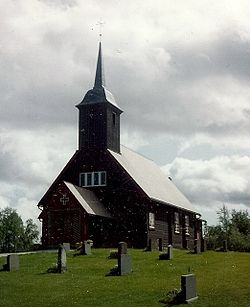 View of the chapel in the village