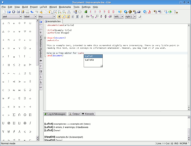 Скриншот программы Kile