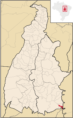 Localização de Lavandeira no Tocantins