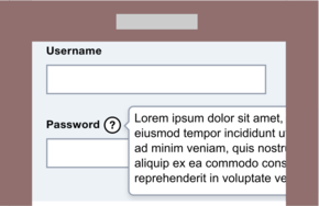 Tooltip che termina fuori schermo su un dispositivo mobile