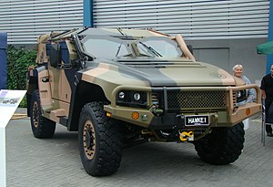 Hawkei на Міжнародній виставці оборонної промисловості у Польщі, 2014 рік.