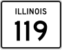 Illinois Route 119 marker