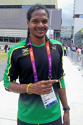 Jermaine Gonzales tijdens de OS van 2012, Londen