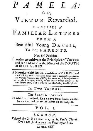 Tolkien was following the tradition of Samuel Richardson's 1740 novel Pamela; or, Virtue Rewarded in the conceit of a found manuscript.[1]