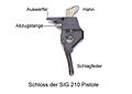 Schlösschen der SIG-P210-Pistole