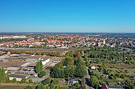 Luchtfoto van de stad Stendal