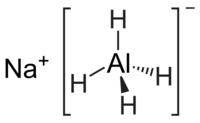 Structuurformule van natriumaluminiumhydride