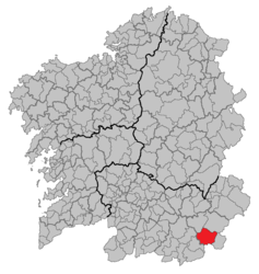 A Gudiña – Mappa