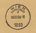 Ankunftsstempel der Zustellbasis 1090 Wien; März 2004.