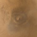 Arsia Mons, visto pela Mars Global Surveyor.