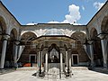 The courtyard (looking northwest towards the central gate)