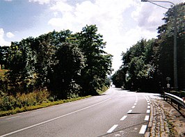 De huidige Edelareberg, gezien vanaf het begin van Edelare-dorp, kijkend richting Leupegem