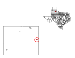 Location in Hall County, Texas