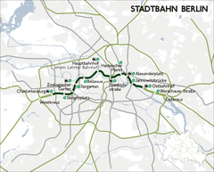 Mapa przebiegu linii kolejowej