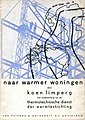 Omslag van Naar warmer woningen(1936). Ontwerp Guermonprez