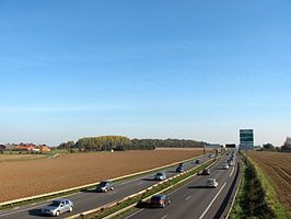 A25 bij Ennetières-en-Weppes