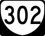 State Route 302 marker