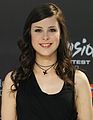 German singer Lena Meyer-Landrut wearing a cross necklace of the ecumenical Christian Taizé Community