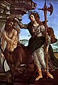 Botticelli: Palas (Atenea) dominando al Centauro.