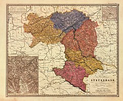 Historical map of Styria (Štajerska)