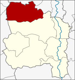 แผนที่จังหวัดอ่างทอง เน้นอำเภอแสวงหา