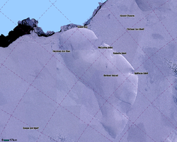 Nasa-Satellietbeeld van Berkner-eiland