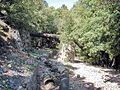 Canal Belletrud (1931) croisant le canal de la Siagne (1869).