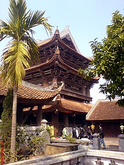 View of the side of Keo Pagoda