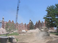 Demolition of hospital