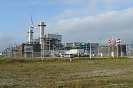 Enecogen gasgestookte elektriciteitscentrale in de Rotterdamse haven.