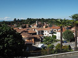 Skyline of Varallo Pombia