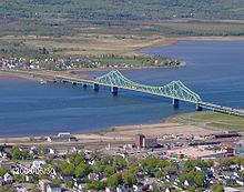 Pont sur la Restigouche à Campbellton.