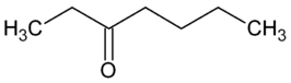 Structuurformule van 3-heptanon