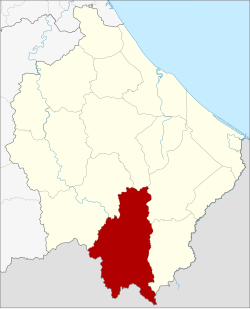 แผนที่จังหวัดนราธิวาส เน้นอำเภอสุคิริน