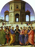 Marriage of the Virgin by Perugino, 1500-1504