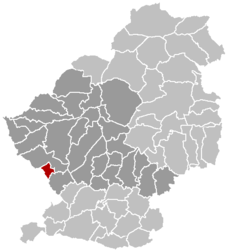 Location of Courchelettes within the Arrondissement Douai