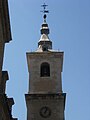 Detall del campanar de Sant Nicolau de Bari.