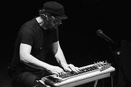 Daniel Lanois tijdens een optreden in Parry Sound (2008)