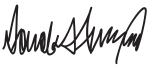 دونالد ترامب's signature