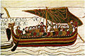 Bateau du XIe siècle, Tapisserie de Bayeux[24].