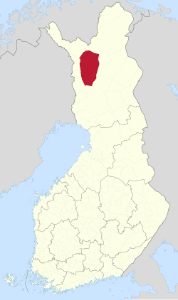 Location of Kittilä in Finland